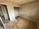 Bedroom features a closet with ample storage space for organizing personal belongings at 1004 Stone River Dr, North Las Vegas, NV 89030