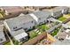 A backyard offers manicured lawn, patios, lounge chairs, landscaping, and outdoor living spaces at 10196 Sequoia Glen Ave, Las Vegas, NV 89166