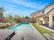 Inviting backyard with a sparkling pool, perfect for relaxation and outdoor entertaining at 10331 Northern Hills Ave, Las Vegas, NV 89166