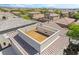 This aerial view showcases a roof deck, perfect for enjoying the outdoors and capturing panoramic views at 10565 Olinda St, Las Vegas, NV 89179