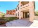 This backyard has a patio and lawn with brick wall at 11900 Calle De Sol Dr, Las Vegas, NV 89138