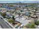 Aerial view of residential neighborhood, showcasing home with skateboard pool at 121 N 20Th St, Las Vegas, NV 89101