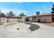 Spacious backyard featuring a concrete skate pool surrounded by a graffiti-covered fence at 121 N 20Th St, Las Vegas, NV 89101