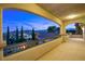 Spacious balcony showcasing mountain views and neighborhood homes at 12219 Crystal Shore Ave, Las Vegas, NV 89138