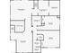 Upstairs floor plan showing primary bedroom, ensuite bathroom, walk-in closet and additional bedrooms, Gathering room and bathrooms at 12219 Crystal Shore Ave, Las Vegas, NV 89138