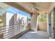 Relaxing balcony with a ceiling fan offering a peaceful outdoor space at 1900 Mountain Hills Ct # 203, Las Vegas, NV 89128