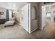 Bedroom with a chair and doorway to an on-suite bathroom at 222 Hollyfern St, Henderson, NV 89074