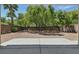 Expansive backyard offering privacy, gravel ground cover and mature landscaping at 2579 Ivoryhill St, Las Vegas, NV 89135