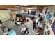 Spacious garage featuring ample storage space, work areas, and garage door at 2650 Sagebrush Ave, Pahrump, NV 89048