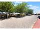 Picturesque yard featuring mature trees, providing shade and privacy, enhancing the outdoor living experience at 2650 Sagebrush Ave, Pahrump, NV 89048