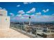 Expansive balcony showcasing a panoramic view of the city skyline and surrounding landscape at 2700 Las Vegas Blvd # 4305, Las Vegas, NV 89109