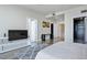 Spacious bedroom featuring a stylish rug, multiple closets, and a view of other rooms at 2700 Las Vegas Blvd # 4305, Las Vegas, NV 89109