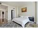 Cozy bedroom featuring neutral tones, stylish rug, and ample natural light and artwork at 2700 Las Vegas Blvd # 4305, Las Vegas, NV 89109