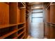 Spacious closet boasts built-in shelving and drawers for optimal organization at 2700 Las Vegas Blvd # 4305, Las Vegas, NV 89109