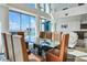 Open-concept dining room with city views, seamlessly integrates dining and living areas at 2700 Las Vegas Blvd # 4305, Las Vegas, NV 89109