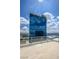 Stunning city views from this private terrace with glass railings and contemporary tile flooring at 2700 Las Vegas Blvd # 4305, Las Vegas, NV 89109