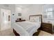 Cozy bedroom with a view of a desk and entry way at 3144 Tronzano Ave, Henderson, NV 89044