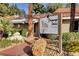 Attractive Flamingo Palms Villas signage with lush landscaping at 4200 S Valley View Blvd # 2085, Las Vegas, NV 89103