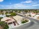 An aerial view of the neighborhood shows mature landscaping in this vibrant community at 4537 Colonial Canyon St, North Las Vegas, NV 89031