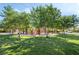 Neighborhood park showcasing a playground with mature shade trees and plenty of seating at 5384 Candlespice Way, Las Vegas, NV 89135