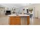 Open-concept kitchen with views of the living room and backyard at 5769 Larkdale St, Las Vegas, NV 89120