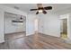 Well-lit bedroom offering ample closet space with wood-look floors at 6205 Parsifal Pl, Las Vegas, NV 89107