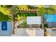 Aerial view showcasing a backyard with putting green, pool and basketball court at 724 Step Beach St, Las Vegas, NV 89138
