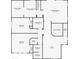 Upstairs floor plan with the dimensions of the primary bedroom, bathrooms, laundry room and loft at 724 Step Beach St, Las Vegas, NV 89138