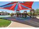 Community playground with climbing structures and shade canopy at 8724 Scalpay St, Las Vegas, NV 89166
