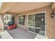 Sheltered outdoor patio features a grill, enhancing this outdoor living space at 9409 January Dr, Las Vegas, NV 89134