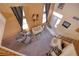 Spacious living room boasts natural light from multiple windows and modern furnishings at 9516 Belgate Ct, Las Vegas, NV 89129