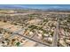 Expansive aerial view of the neighborhood, showcasing the community layout and proximity to the Las Vegas skyline at 10290 Marion Morrison Ct, Las Vegas, NV 89183