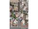 Overhead view of a neighborhood, highlighting the houses and pools, ideal for those seeking a community vibe at 10290 Marion Morrison Ct, Las Vegas, NV 89183