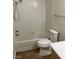 Clean bathroom featuring a shower-tub combo and standard toilet at 1150 N Buffalo Dr # 2093, Las Vegas, NV 89128