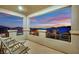 Upstairs balcony with chairs overlooking city and mountain views at 12341 Ferry Glide Ave, Las Vegas, NV 89138