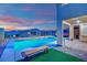 Backyard oasis featuring a private pool and patio at 12341 Ferry Glide Ave, Las Vegas, NV 89138