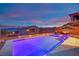 Backyard with a pool and spa, perfect for outdoor entertaining at 12341 Ferry Glide Ave, Las Vegas, NV 89138