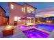 Inviting backyard pool with a lounge area, perfect for relaxation and entertainment at 12341 Ferry Glide Ave, Las Vegas, NV 89138