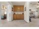 Hallway with built-in cabinets and views of the bedroom and bonus area, offering ample storage space at 2024 Spruce Brook Dr, Henderson, NV 89074