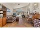 Spacious living room with vaulted ceiling and many windows at 2024 Spruce Brook Dr, Henderson, NV 89074