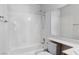 Bathroom featuring a shower over the bathtub and a vanity sink at 2191 Bay Club Dr # 204, Laughlin, NV 89029
