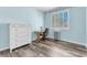 Comfortable office space with natural light, wood-look flooring and ample storage at 2268 Alanhurst Dr, Henderson, NV 89052