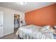 Inviting bedroom featuring a closet and colorful wall decor over plush carpeting at 2293 Sky Island Dr, Henderson, NV 89002