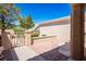 Private outdoor patio featuring paver flooring and a charming gate leading to the rest of the property at 3128 Faiss Dr, Las Vegas, NV 89134