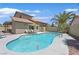 Sparkling pool with lounge chairs and a palm tree; perfect for relaxing in the Las Vegas sunshine at 349 Clayton St, Henderson, NV 89074