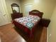 Bright bedroom featuring wood floors, Queen bed and natural light at 3562 Driving Range St, Las Vegas, NV 89122