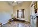 Comfortable bedroom featuring a ceiling fan, ample natural light, and stylish decor at 3816 Sunking St, Las Vegas, NV 89130