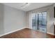 Bright dining area with sliding glass door to patio, perfect for indoor-outdoor dining at 4339 Spencer St # 15, Las Vegas, NV 89119