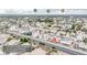 Aerial view of neighborhood highlighting proximity to Downtown Las Vegas, the Strip, and Raiders Stadium at 6124 Desert Haven Rd, Las Vegas, NV 89130