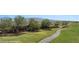 Backyard view with golf course and desert landscape at 653 Paloma Cir, Mesquite, NV 89027